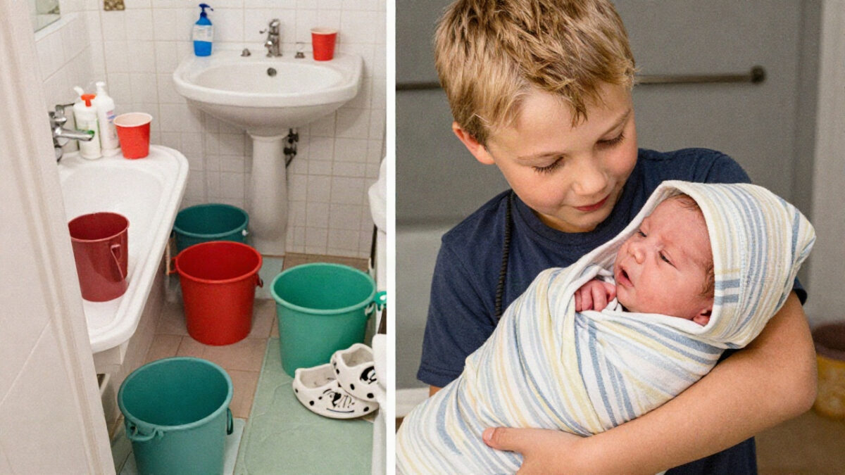 Five-Year-Old Boy Saves His Mom and Baby Sister After a Bathroom Emergency