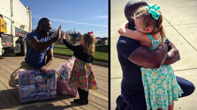Girl Gives Cupcake To Garbage Man, But 6 Months Later He Returns With A Surprise They Never Expected