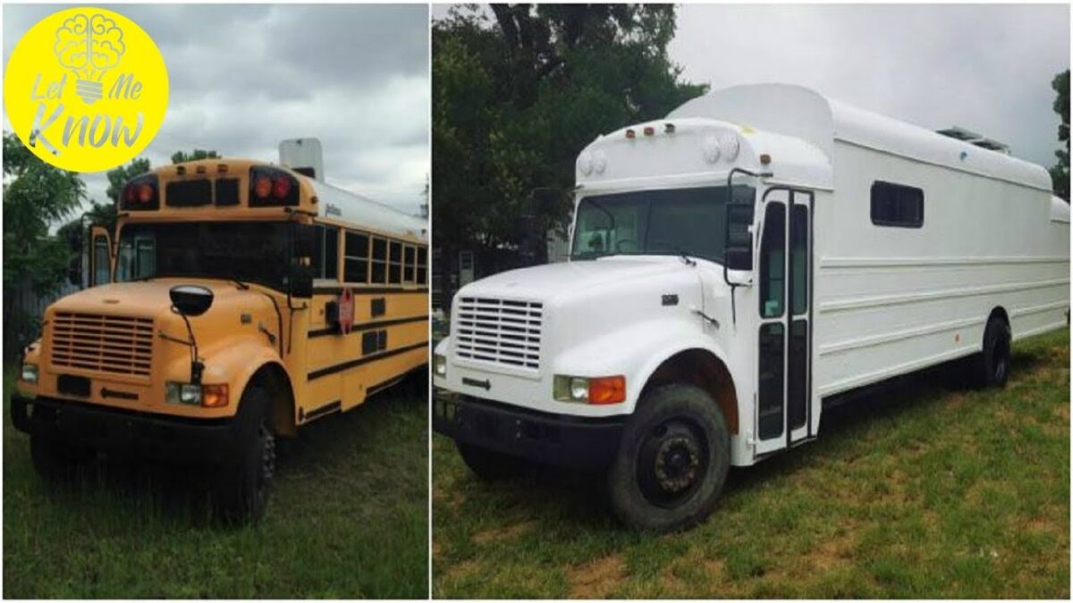 Man Lives Out His Dream In An Old School Bus
