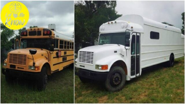 Man Lives Out His Dream In An Old School Bus
