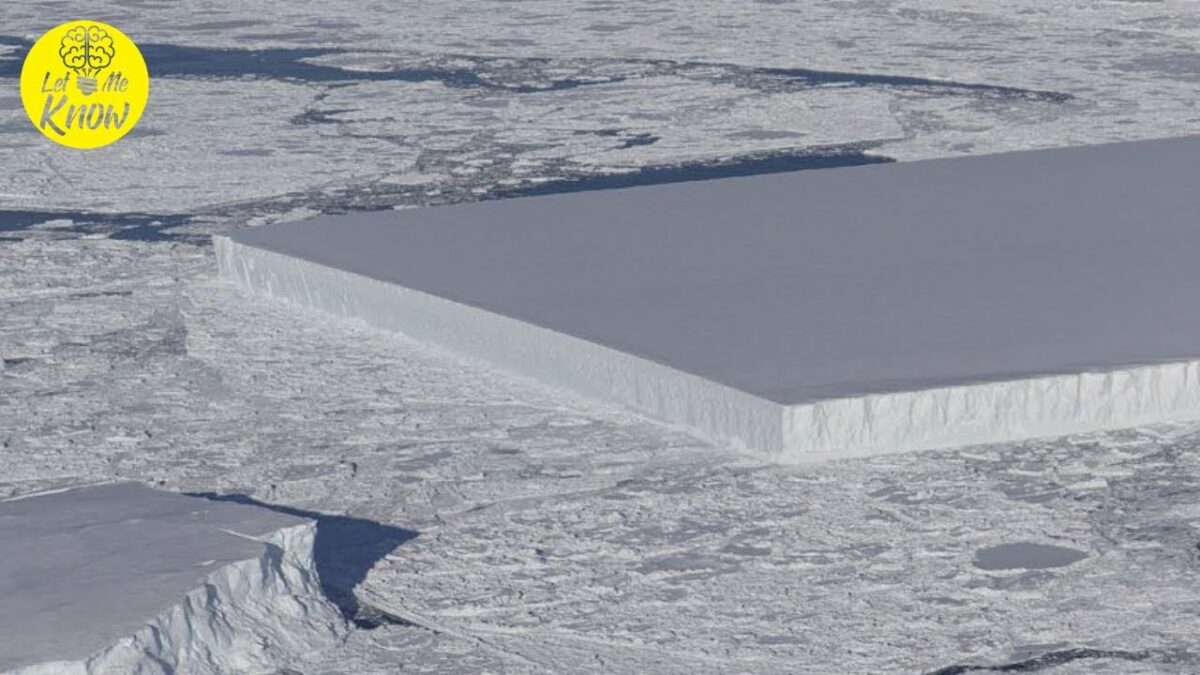 NASA Scientists Were Flying Over Antarctica When They Discovered This Mysteriously Shaped Iceberg